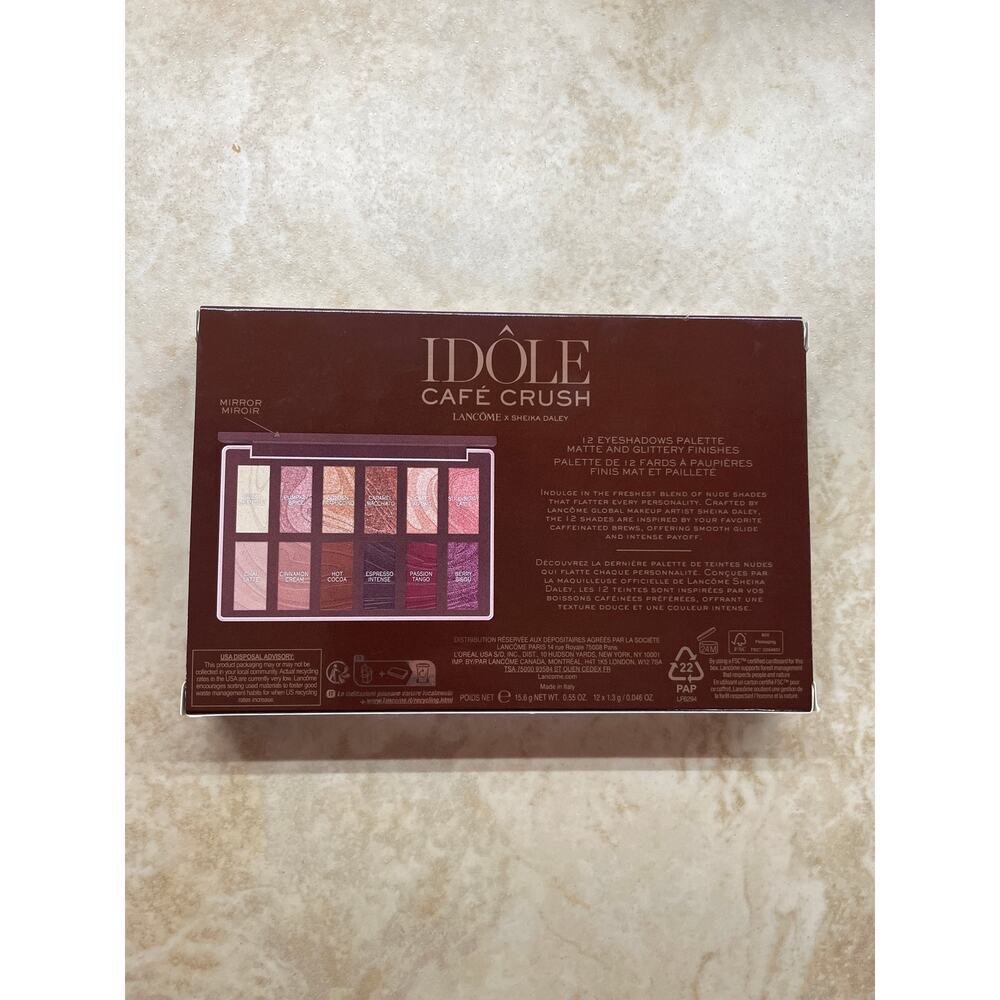 Lancome Idole Eyeshadow Café Crush Palette 12 Shades Skeika Daley Makeup - Picture 4 of 8